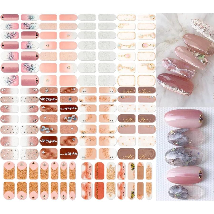 タイムセール ネイルシール ネイルステッカー 手の爪 3dネイルシール 6枚 ジェルネイル ネイルアクセサリー 貼るだけ マニキュア 人気 可愛い おしゃれ レディース ファイル付き Glm Co Il