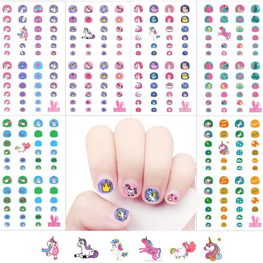 Fanoshon ネイルシール かわいい ユニコーン子供用 貼るだけ マニキュア 3dネイルアートステッカー キャラクターデザイン 選べる2 Big Bear Store 通販 Yahoo ショッピング