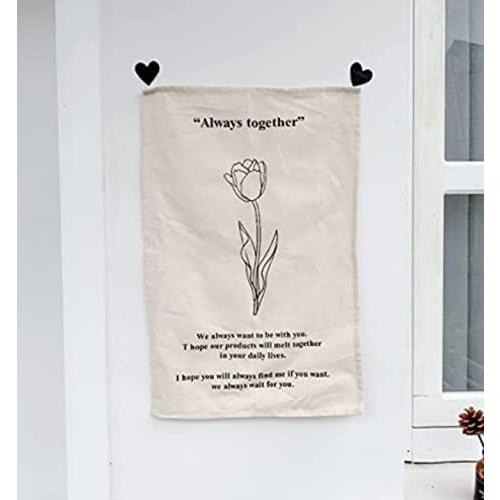 Hargio タペストリー おしゃれ 壁掛け 壁飾り 高級 布ポスター レトロ 韓国 飾り ファブリックポスター 花柄 バースデー ウォールアート