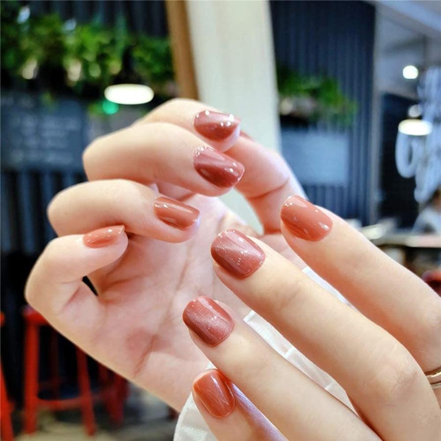 Ins人気のある 24個入り ネイルチップ 短い 成人式 ねこちゃん オフィスネイル 付け爪 Big Bear Store 通販 Yahoo ショッピング