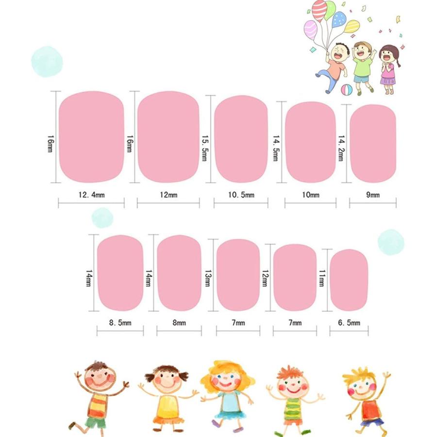 Vivid Tella 72ピース 偽物 爪 キッズ用 ネイルチップ つけ爪 接着済み 動物 デザイン フェイク ネイル プレスオン 子供 Big Bear Store 通販 Yahoo ショッピング