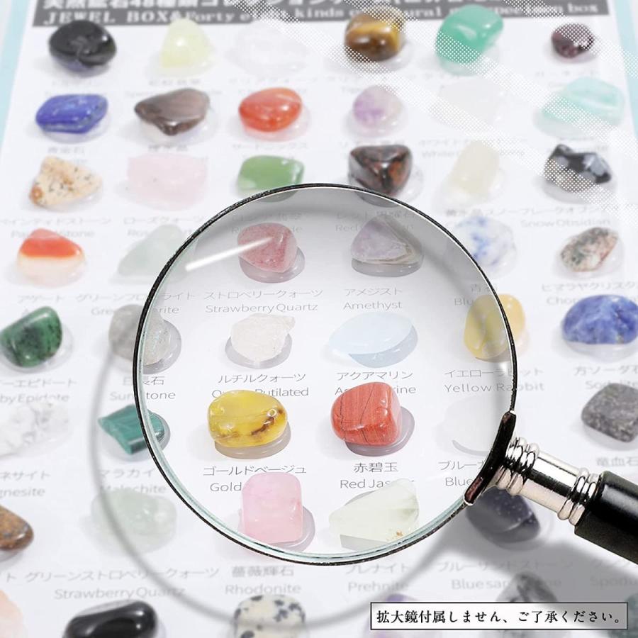 子ども コレクション 鉱石 標本 天然石 岩石 鉱物 セット 世界 48種類