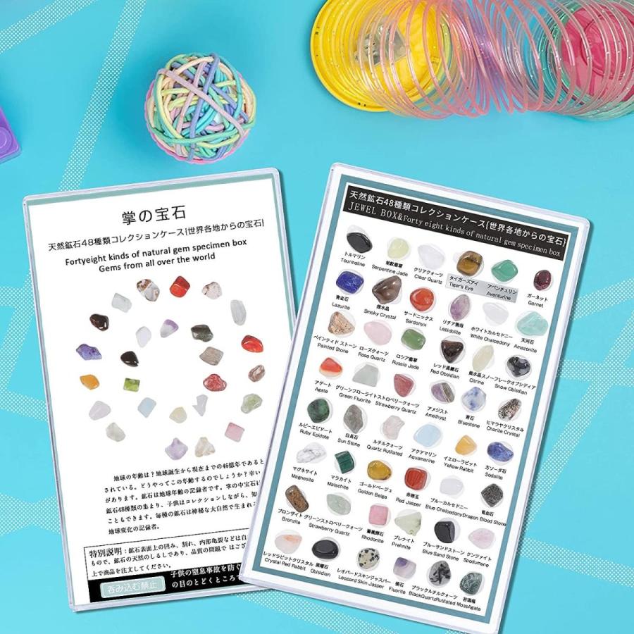Qishuo 子ども コレクション 鉱石 標本 天然石 子供 天然 岩石 鉱物 セット 世界 48種類 プレゼント ギフト Big Bear Store 通販 Yahoo ショッピング