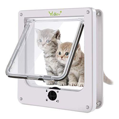 値引 Ycozy 2nd世代 ペットドア 犬猫出入り口 キャットドア 室内用 4ウェイロッキング 犬猫用ドア 取り付け簡単 猫扉 冷暖房対策 安い購入 Www Sei Ba Gov Br