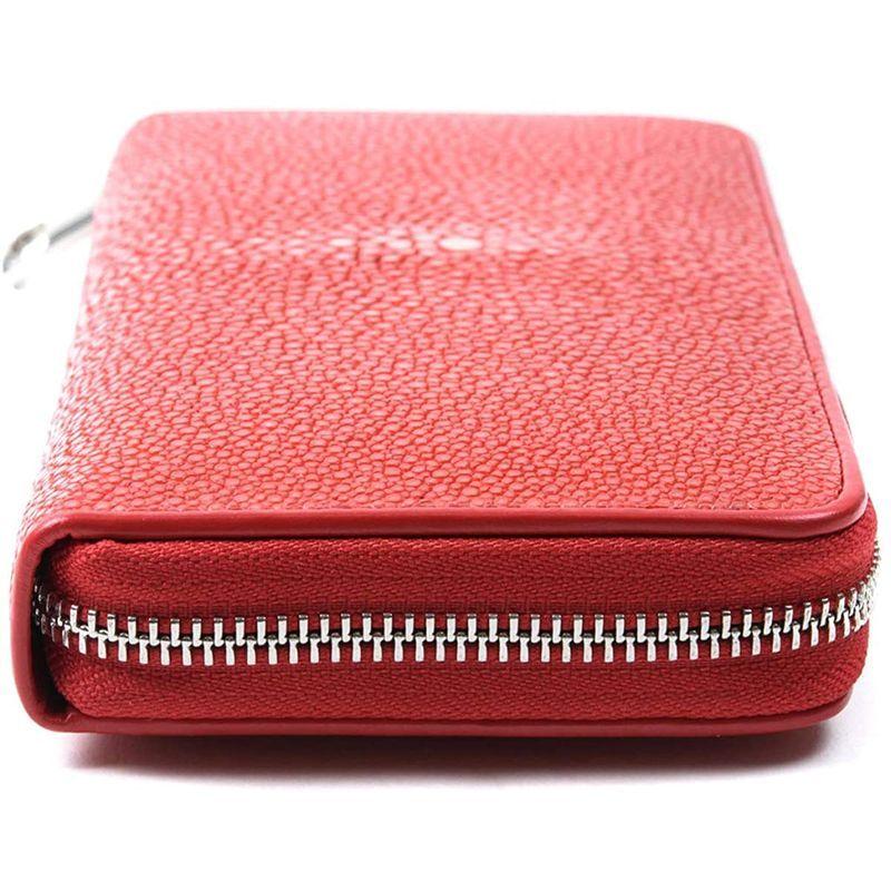 最安 Revetta エイ革 長財布 ラウンドファスナー 8色展開 スティングレイ ガルーシャ レッド 赤 本革 大容量 129 1stw Big Bear Store 安い本店 Genuinevivah Com