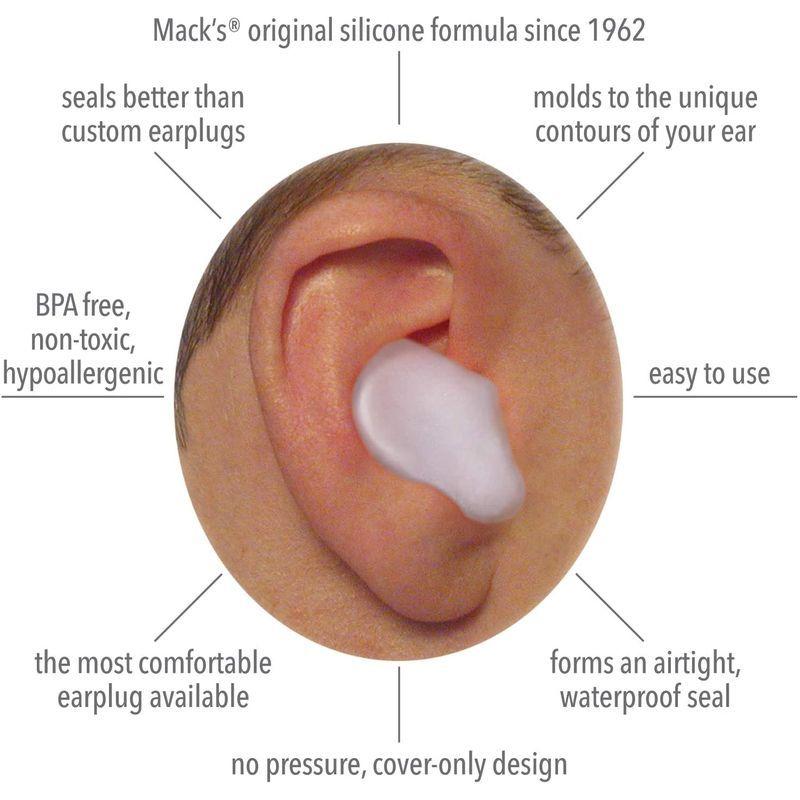 Mack's Pillow Soft Silicone Earplugs ソフトシリコン耳栓 2ペア入り 5EP 正規輸入品  :20220113224736-00118:big Bear store - 通販 - Yahoo!ショッピング