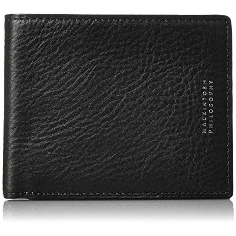 マッキントッシュフィロソフィー 財布 メンズ 二つ折り 小銭入 なし ニューオーバン BLACK