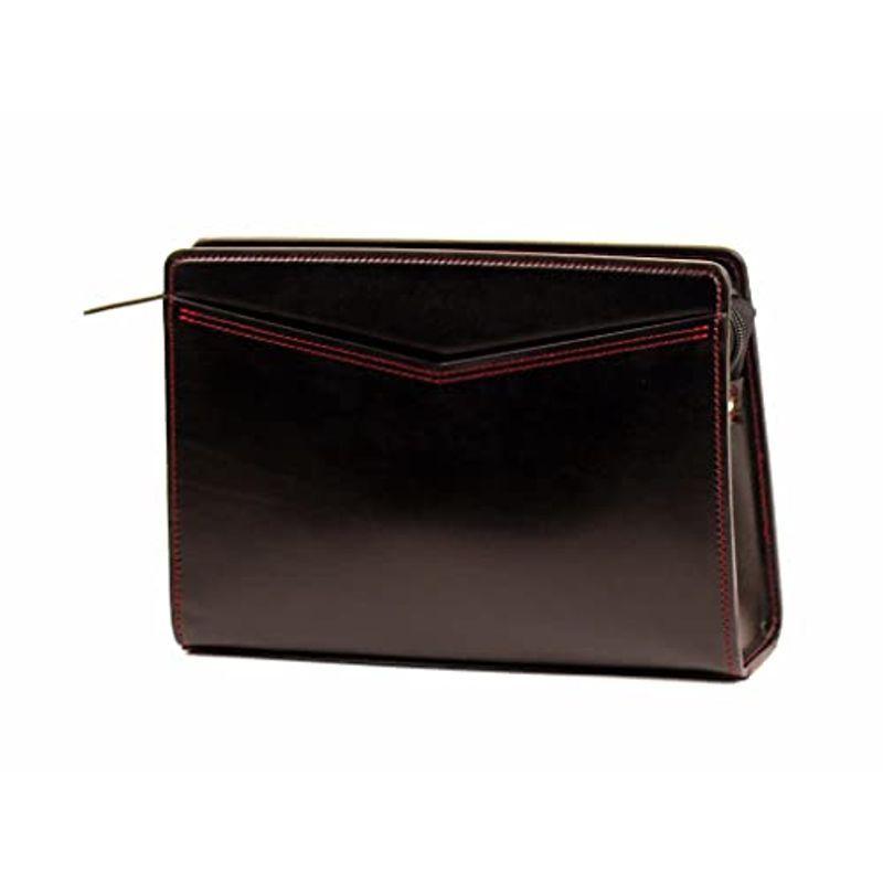 淡路かばん工房本革ビッグポーチスムース革 ブラック 黒 赤ステッチ 日本製 牛革仕様 大型 自立 大型 Bear Big Storeの淡路かばん工房本革ビッグポーチスムース革 ブラック 黒 赤ステッチ 日本製 049 自立 049ならショッピング