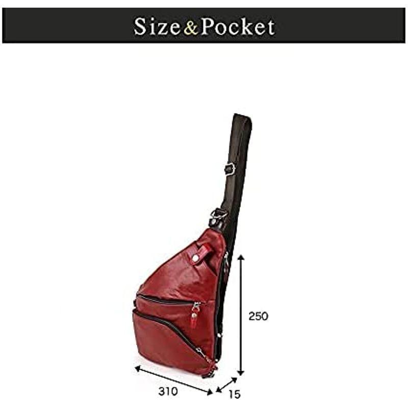 超お買い得！】ダブルスDOUBLES ボディバッグ メンズ 本革 JMO-7450