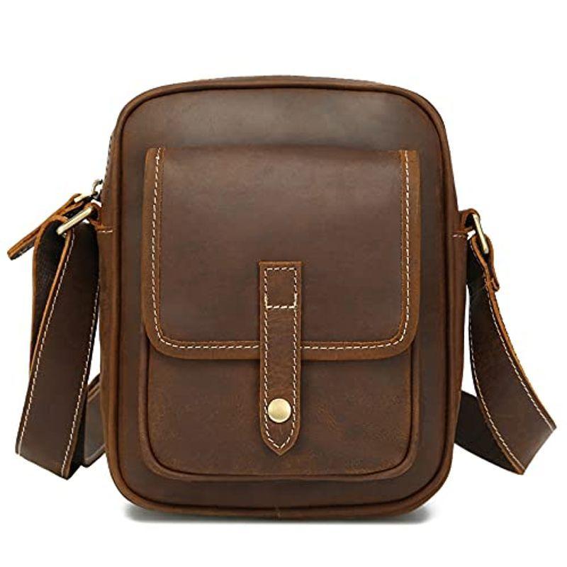 21年春夏再販 Lannsyne ショルダーバッグ メンズ 本革 ミニショルダーバッグ 男性用バッグ 革 斜め掛けバッグ 肩掛けバッグ レザー カジュアル 人気定番 Joilycoffee Vn