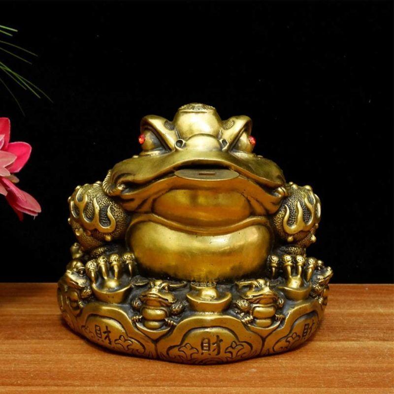三脚蛙 三本脚の蛙 三脚蟾蜍 集宝盆三脚蛙 銭蛙 カエル 銅製 北斗七星 風水グッズ 風水置物 招財 風水 開運 金運 財運 商売繁盛 イン 002 Big Bear Store 通販 Yahoo ショッピング