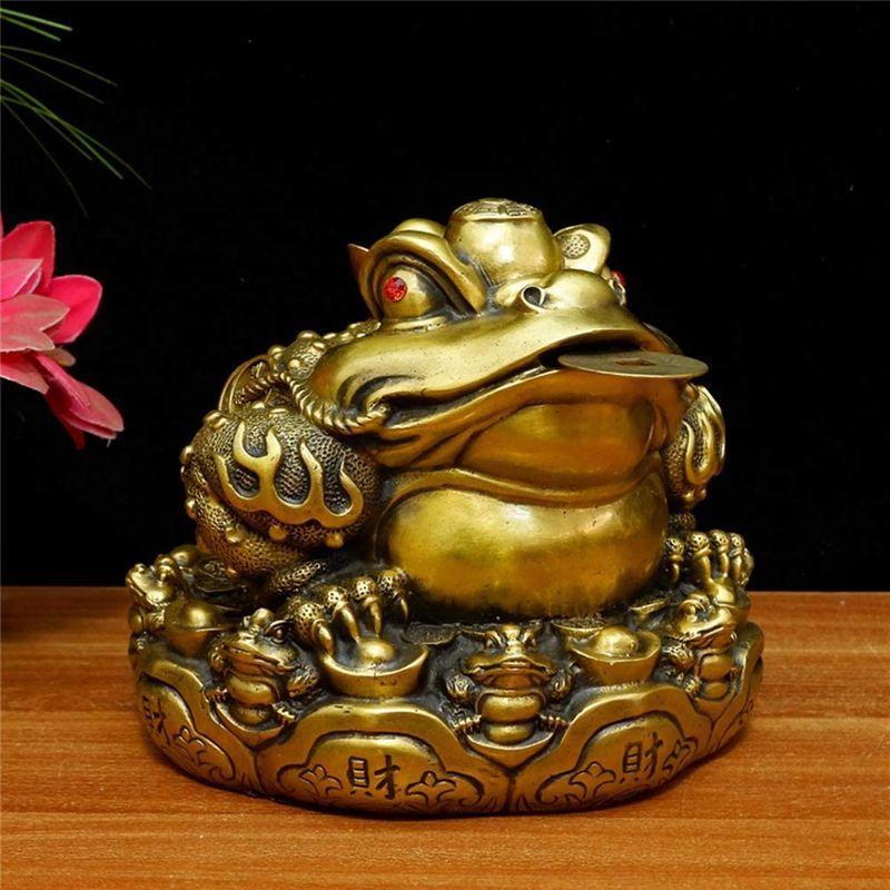 三脚蛙 三本脚の蛙 三脚蟾蜍 集宝盆三脚蛙 銭蛙 カエル 銅製 北斗七星 風水グッズ 風水置物 招財 風水 開運 金運 財運 商売繁盛 イン 002 Big Bear Store 通販 Yahoo ショッピング