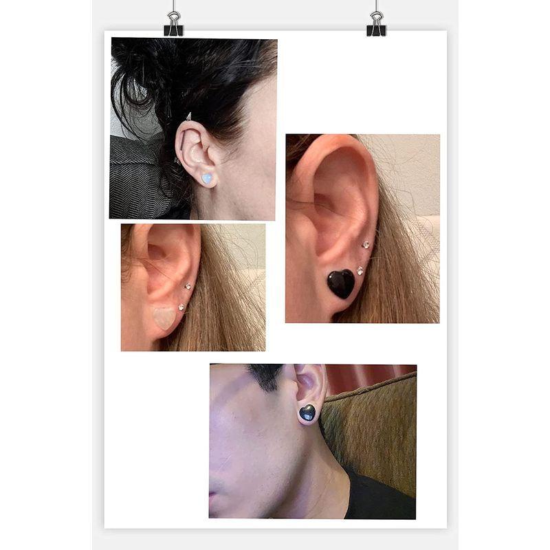 Vogem 拡張器 ピアス セット オパール ハート ボディピアス メンズ レディース 天然石 かわいい おしゃれ 拡張ピアス プレゼント Big Bear Store 通販 Yahoo ショッピング