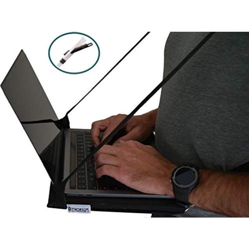 Horium ポータブルウォーキング安全ラップトップデスクハーネス ノートパソコンアクセサリー 周辺機器 クリーニングブラシ付き Big Big Bear Bear Store