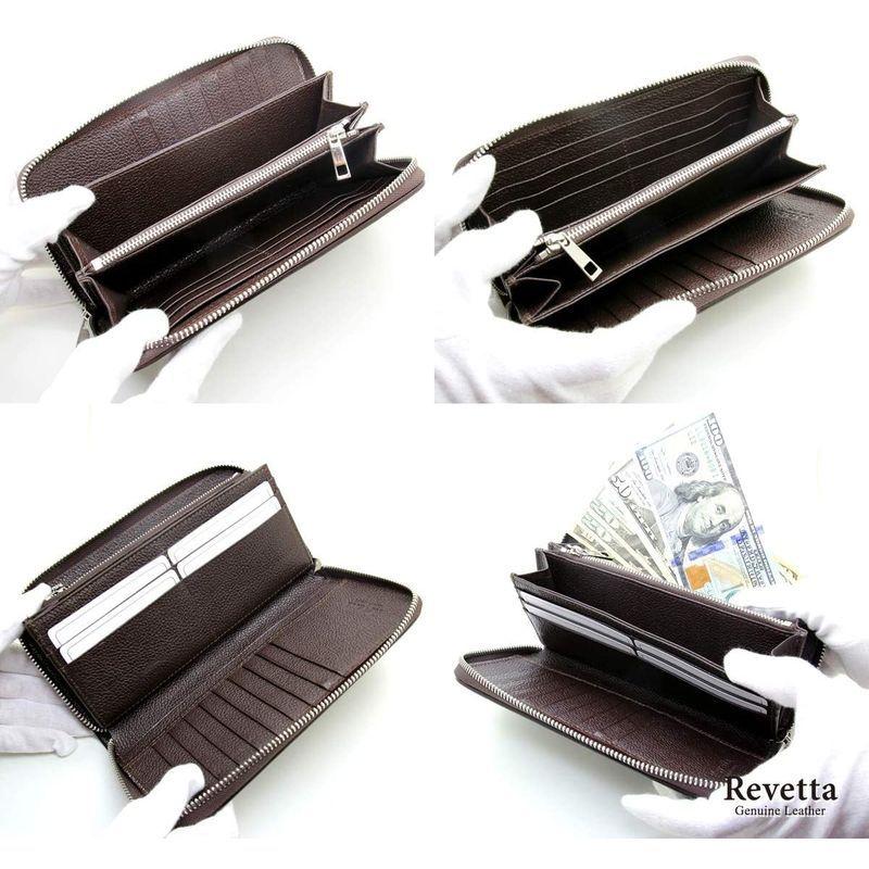 Revetta エイ革 長財布 ブラウン 茶色 ラウンドファスナー 財布 ガルーシャ スティングレイ レザー メンズ 本革 075-2stw エイ革 長財布 ブラウン 茶色 ラウンドファスナー 財布 ガルーシャ スティングレイ レザー メンズ 本革 2stw