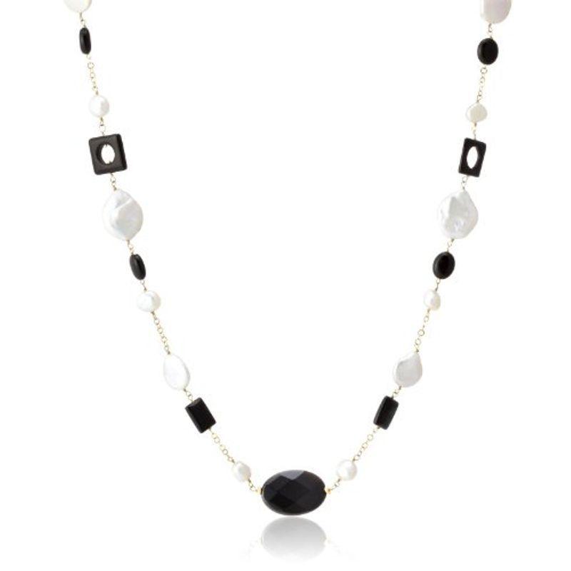 ソプラソリト SOPRASOLITO SV シルバー 淡水 コイン シャンク ロングネックレス BK 88919