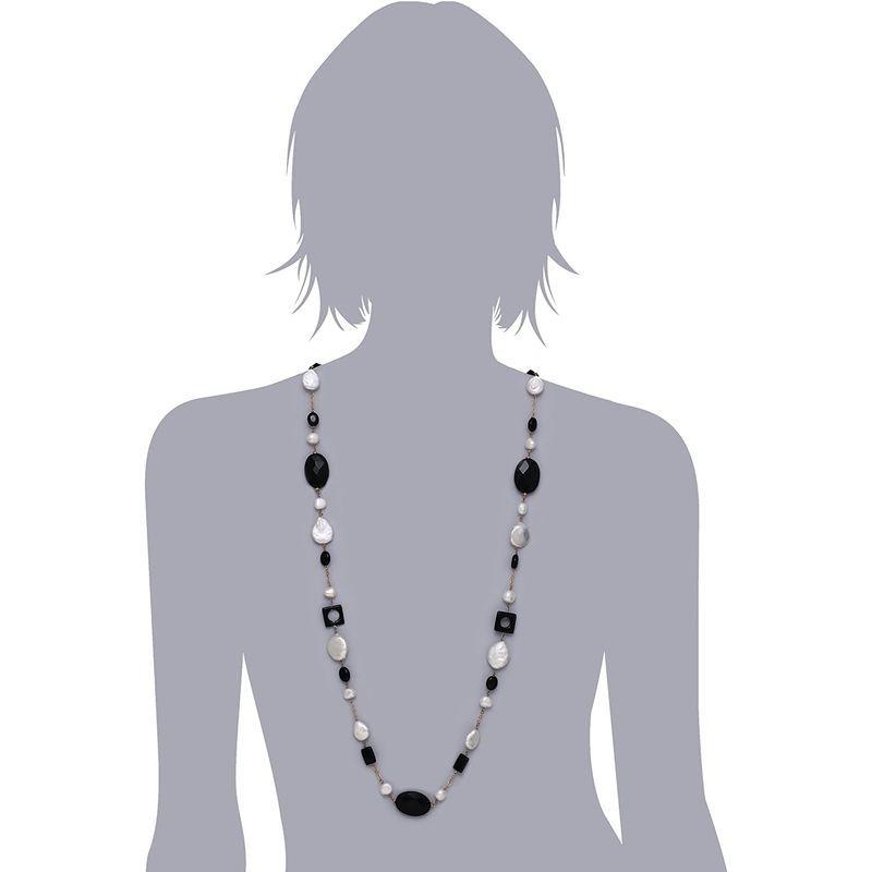 ソプラソリト SOPRASOLITO SV シルバー 淡水 コイン シャンク ロングネックレス BK 88919 SOPRASOLITO SV シルバー 淡水 コイン シャンク ロングネックレス BK