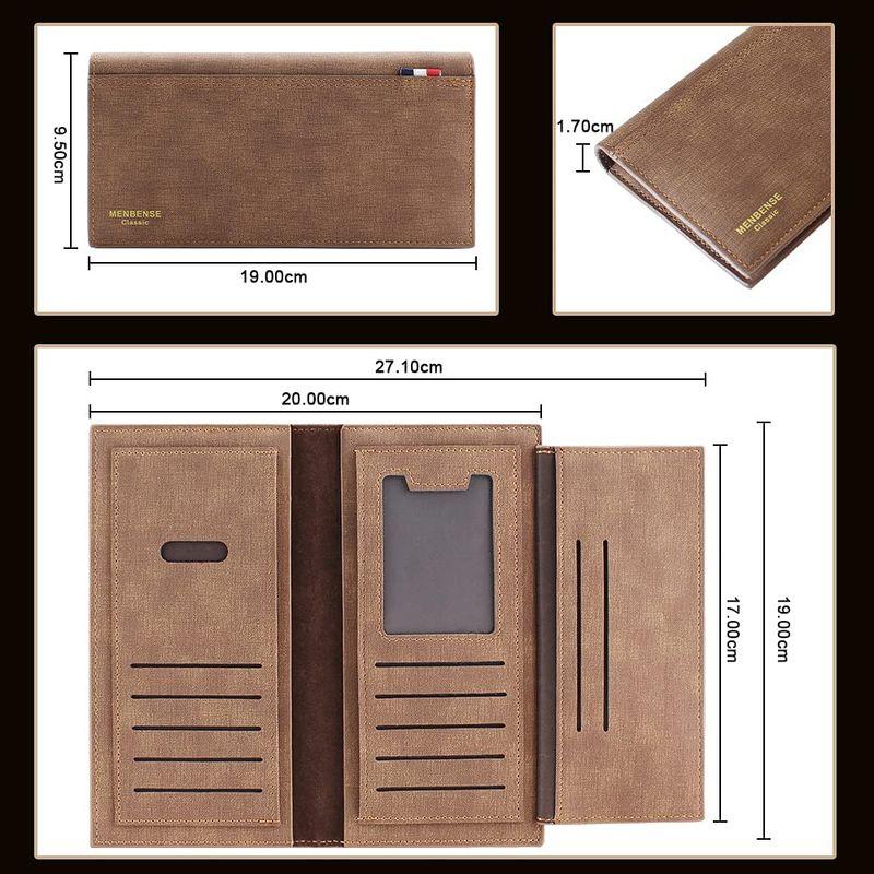 当店の記念日 匿名発送 メンズ 多機能カード12枚収納 長財布