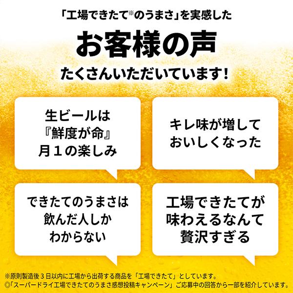アサヒ（asahi） 2026年9月18日限定発売 スーパードライ 工場できたて