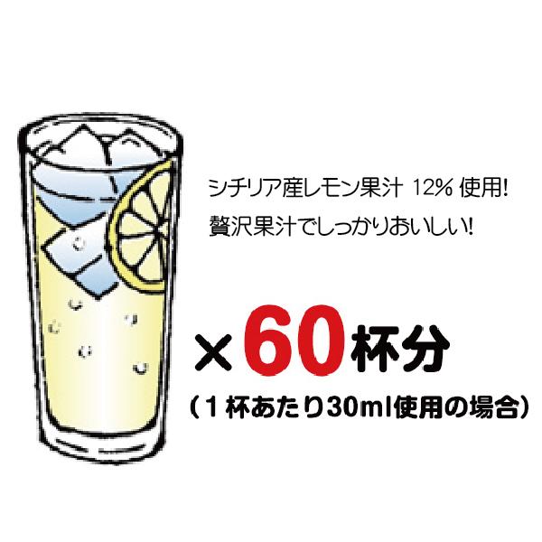 チューハイ サワー 送料無料 大関 わが家のレモンサワーの素 1800ml×2本 1.8Lパック(002)｜bigbossshibazaki｜03