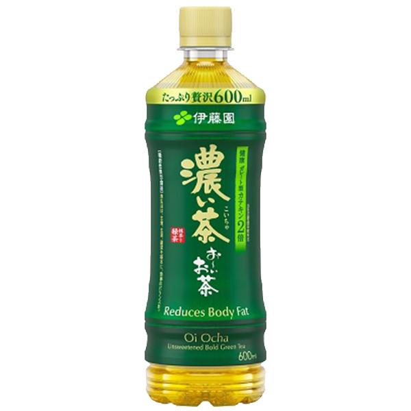 おーいお茶 送料無料 伊藤園 お〜いお茶 濃い茶 600ml×2ケース/48本