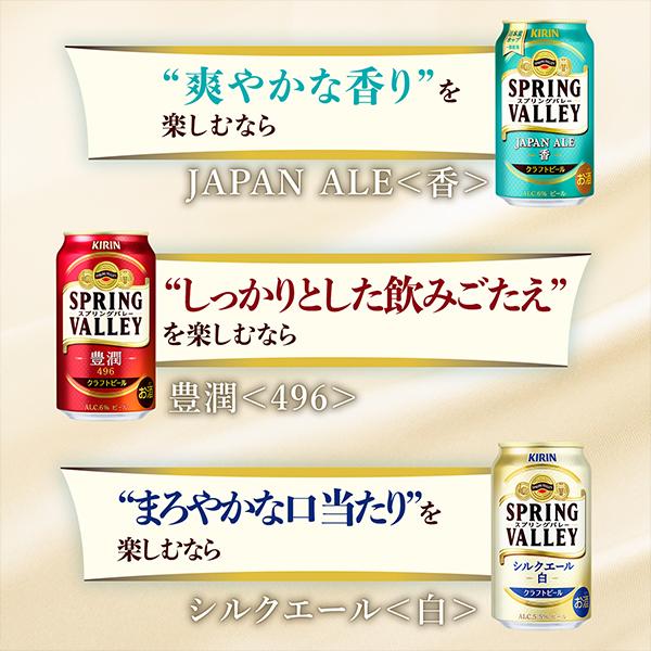 新 クラフトビール 白ビール beer 送料無料 キリン SPRING VALLEY スプリングバレー シルクエール 白 350ml×1ケース/24本(024)『CSH』｜bigbossshibazaki｜08