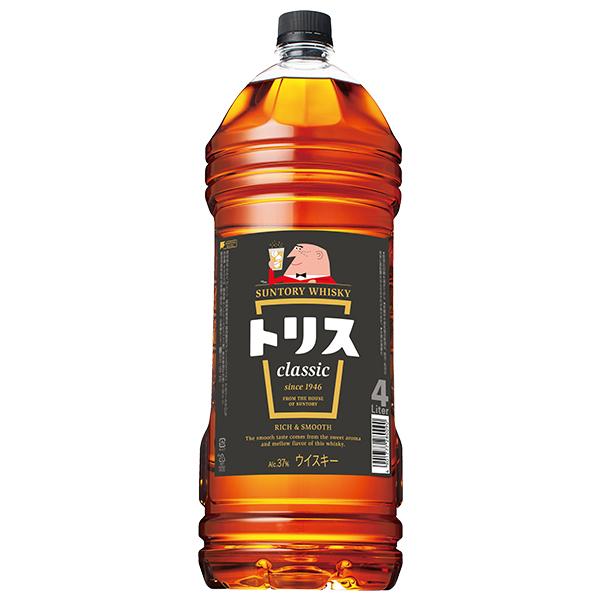 トリス 4L 4本 ウイスキー whisky 送料無料 優良配送 サントリー トリス クラシック 1ケース/4000ml×4本(004)｜bigbossshibazaki｜02