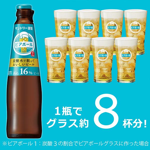 ビアボール ビール beer 専用グラス付き 送料無料 優良配送 サントリー ビアボール 小瓶 334ml×2本(002) 49017777777742酒のビッグボス 通販