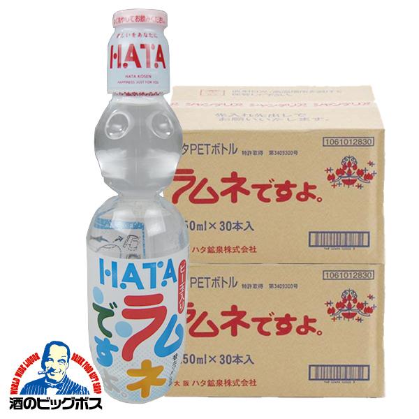 ハタ鉱泉 ラムネ ペットボトル 送料無料 ハタPET ラムネですよ 250ml×2