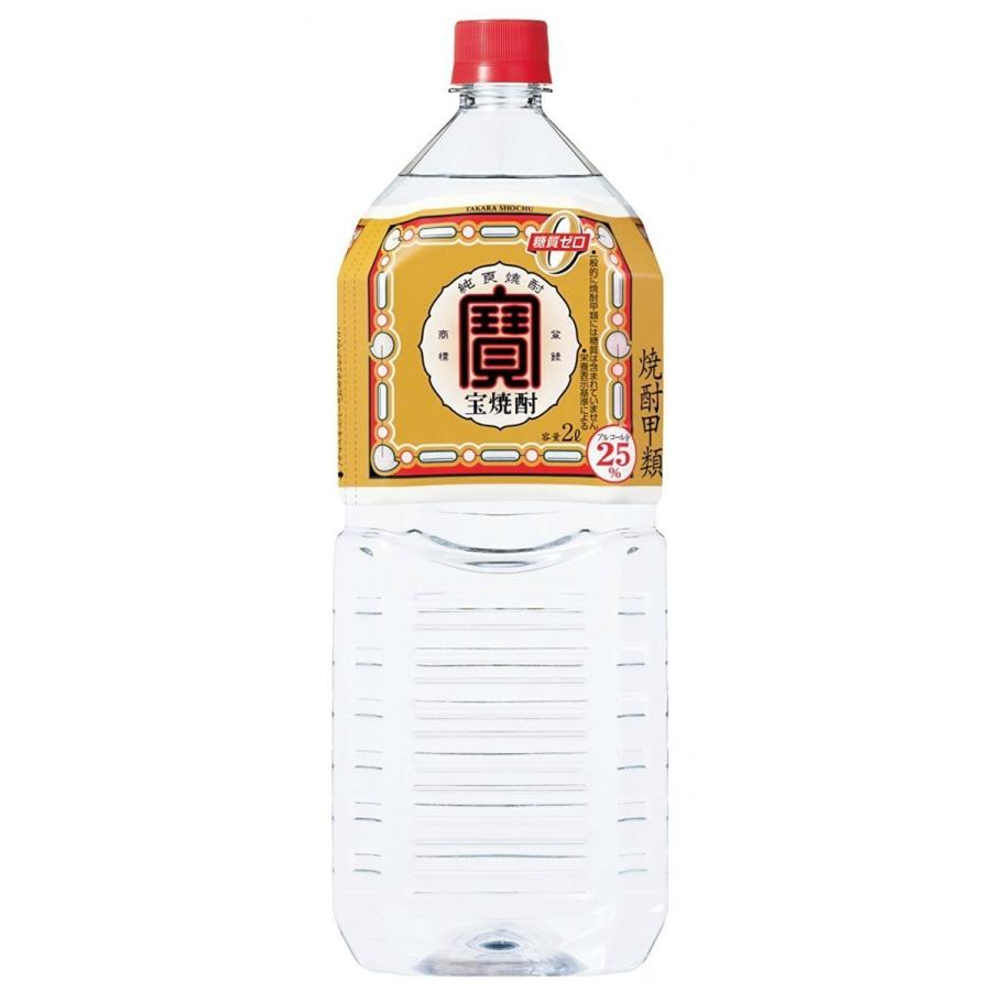 宝酒造 宝焼酎 送料無料 宝 タカラ 焼酎 25度 1ケース/2000ml×6本 エコ