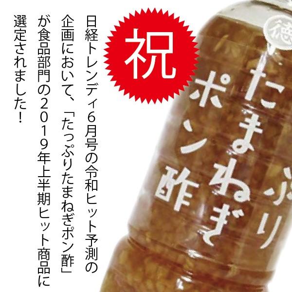 3本 送料無料 ポン酢 ドレッシング 徳島産業 たっぷりたまねぎポン酢 400ml×3本(003) ポイント消化にも｜bigbossshibazaki｜03