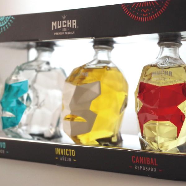 洋酒 テキーラ tequila プレミアムテキーラ ムチャリガ 40度 100ml×3本