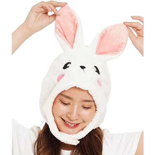 SAZAC (サザック) 着ぐるみキャップ 白ウサギ