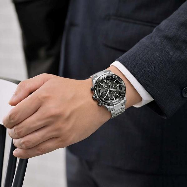 CITIZEN ATTESA シチズン アテッサ ACT Line エコドライブ 電波時計 スーパーチタニウム メンズ腕時計 AT8295-56Eの画像