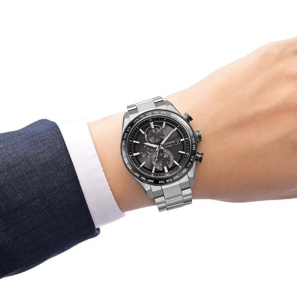 CITIZEN ATTESA シチズン アテッサ ACT Line エコドライブ 電波時計 スーパーチタニウム メンズ腕時計 AT8295-56Eの画像