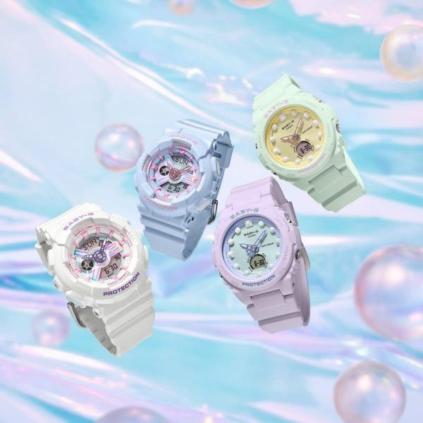 国内正規品 CASIO BABY-G カシオ ベビーG Fantasy Holographic Colors アナデジ 10気圧防水 レディース腕時計 BA-110FH-2AJF｜bigboys-c｜05