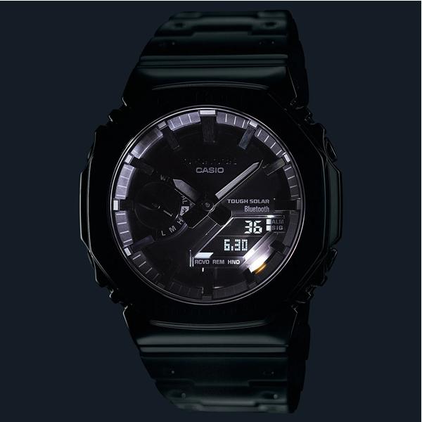 国内正規品 CASIO G-SHOCK カシオ Gショック フルメタル アナデジ 八角形 Bluetooth シルバー メンズ腕時計 GM-B2100D-1AJF｜bigboys-c｜03