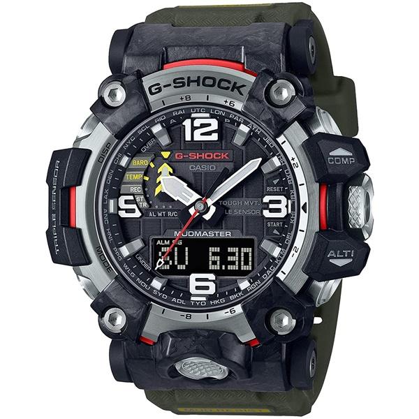 国内正規品 CASIO G-SHOCK カシオ Gショック マッドマスター 電波ソーラー トリプルセンサー メンズ腕時計 GWG-2000-1A3JF