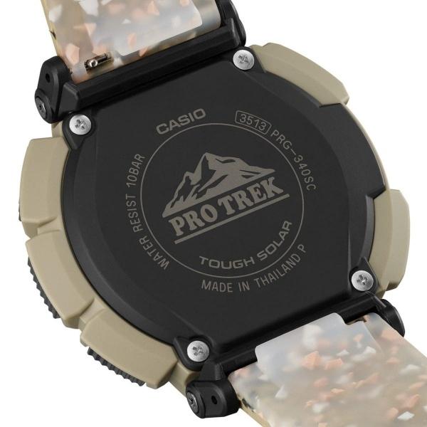 国内正規品 CASIO PRO TREK カシオ プロトレック Climber Line デュラソフトバンド タフソーラー メンズ腕時計 PRG-340SC-5JF｜bigboys-c｜03