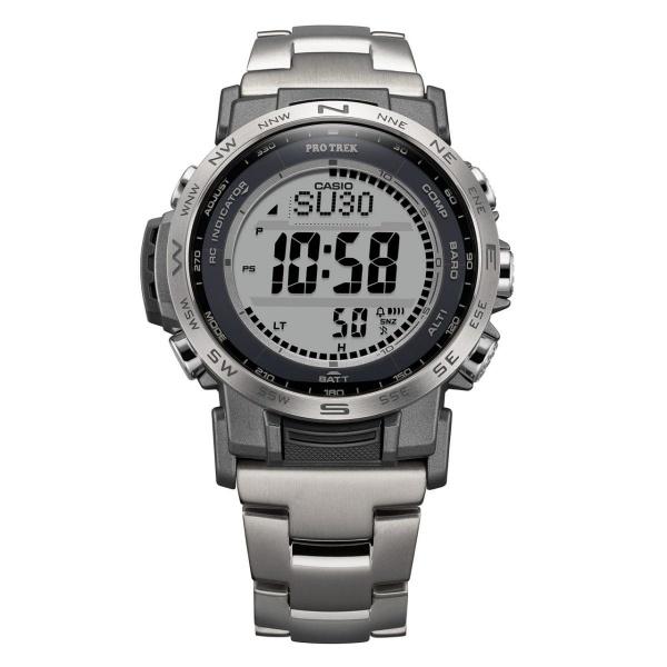国内正規品 CASIO PRO TREK カシオ プロトレック Climber Line トリプルセンサー 電波ソーラー メンズ腕時計 PRW-35TLD-7JFの画像
