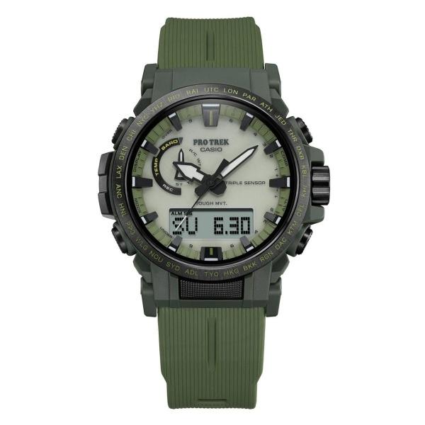 国内正規品 CASIO PRO TREK カシオ プロトレック Climber Line 電波ソーラー トリプルセンサー メンズ腕時計 PRW-61LD-3JFの画像