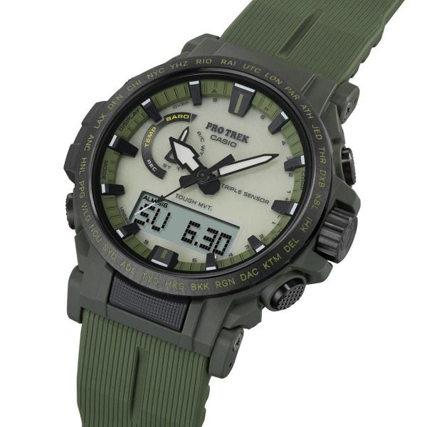 国内正規品 CASIO PRO TREK カシオ プロトレック Climber Line 電波ソーラー トリプルセンサー メンズ腕時計 PRW-61LD-3JFの画像
