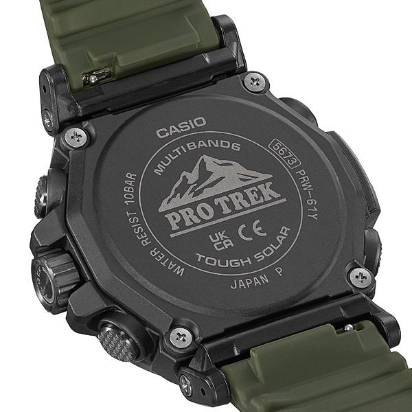 国内正規品 CASIO PRO TREK カシオ プロトレック クライマーライン バイオマスプラスチック グリーン メンズ腕時計 PRW-61Y-3JF｜bigboys-c｜02