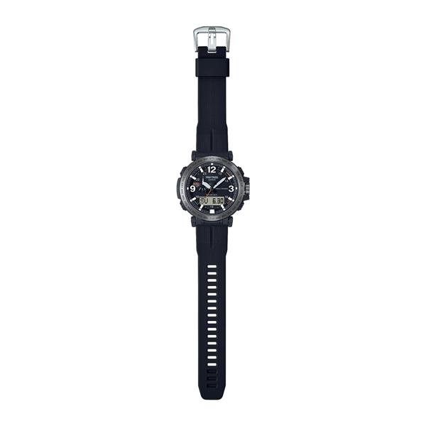 国内正規品 CASIO PRO TREK カシオ プロトレック 電波ソーラー バイオマスプラスチック ブラック メンズ腕時計 PRW-6611Y-1JF｜bigboys-c｜02