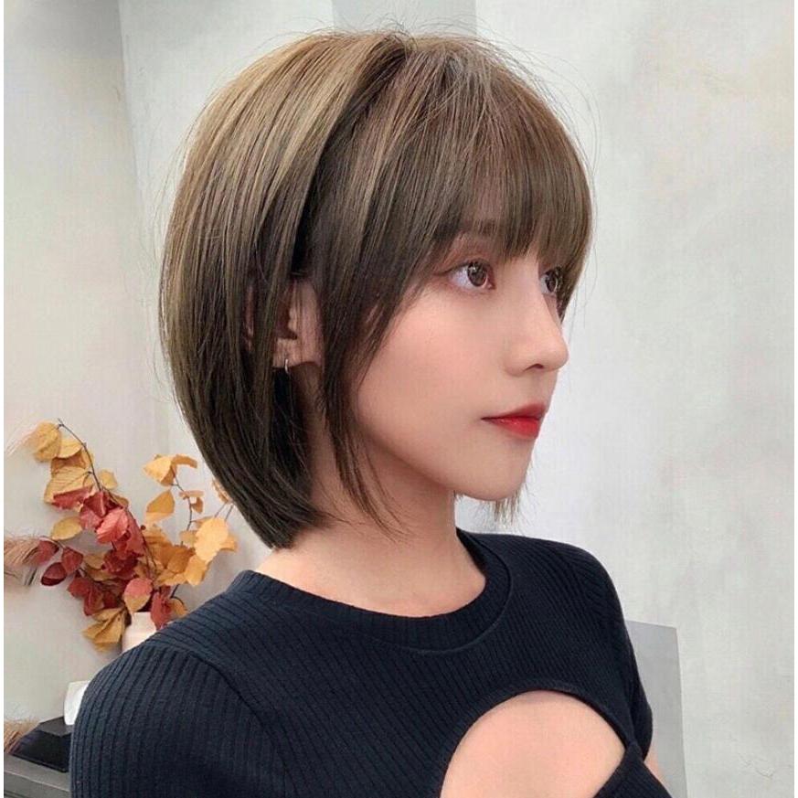 人毛100% ウェーブがかわいい ボブ かつら・ウィッグZ86 人毛100% ウェーブがかわいい ボブ かつら・ウィッグZ86