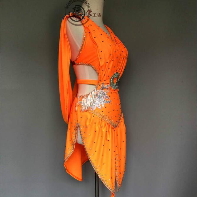 社交ダンス衣装 ラテンダンス衣装 ダンスドレス ラテンドレス ダンス チャチャ タンゴ 衣装 ダンスウエア 競技 高級ドレス ワンピース 衣装 ワンピース ダンスドレス 豪華 社交ダンス 開場ドレス