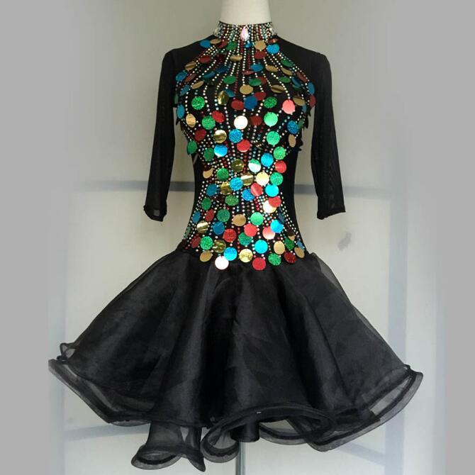 社交ダンス衣装 ラテンダンス衣装 ダンスドレス ラテンドレス ダンス チャチャ タンゴ 衣装 ダンスウエア 競技 高級ドレス ワンピース