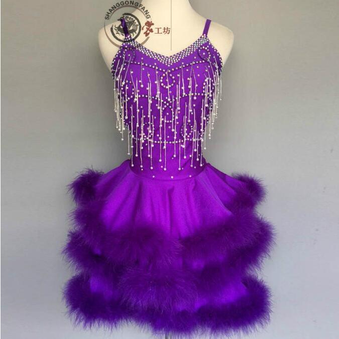 社交ダンスドレス 社交ダンス 衣装 モダンドレス 大きい裾 社交ダンス競技用のドレス ダンスウエア 練習服 競技着 演出用