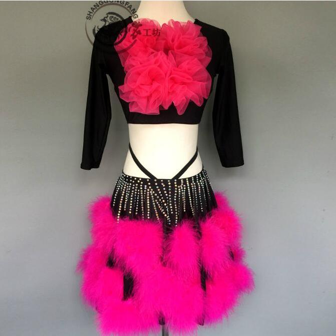 社交ダンスドレス 社交ダンス 衣装 モダンドレス 大きい裾 社交ダンス競技用のドレス ダンスウエア 練習服 競技着 演出用(12240円)