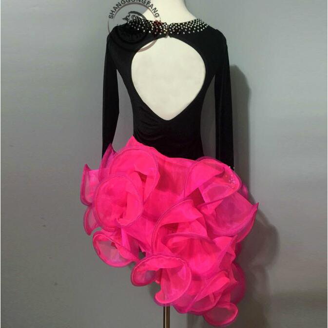 社交ダンスドレス 社交ダンス 衣装 モダンドレス 大きい裾 社交ダンス競技用のドレス ダンスウエア 練習服 競技着 演出用 衣装 社交ダンス 社交ダンスドレス 豪華 開場ドレス ワンピース